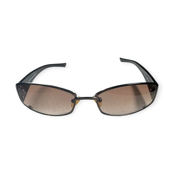 Valentino V5344/S Black Crystal Sunglasses Italy 135mm VTG main image 6